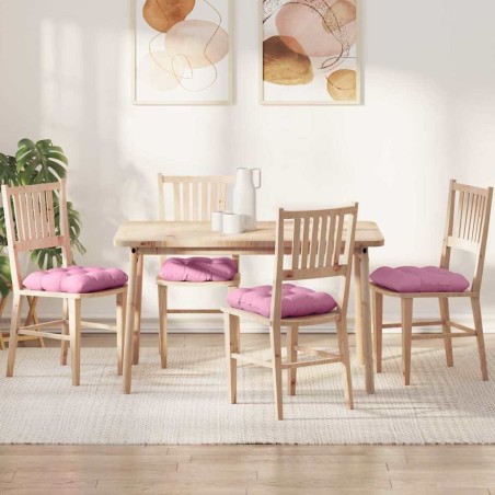Coussins de siège 4 pcs Rose 40 x 40 x 12 cm tissu 552761552761
