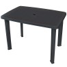 Table de jardin Anthracite 101 x 68 x 72 cm Plastique 552762552762