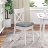 Coussins de siège 4 pcs Gris nuage 45 x 45 x 12 cm tissu 552763552763