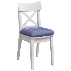 Coussins de siège 4 pcs Bleu denim 45 x 45 x 12 cm tissu 552764552764