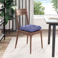 Coussins de siège 4 pcs Bleu denim 45 x 45 x 12 cm tissu 552764552764