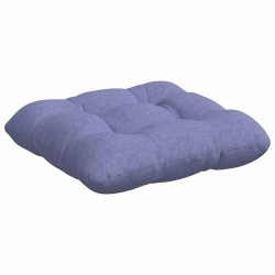 Coussins de siège 4 pcs Bleu denim 45 x 45 x 12 cm tissu 552764552764
