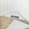 Drain de douche triangle 2 en 1 Argenté 32 x 32 x 7,5 cm 552767552767