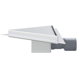Drain de douche triangle 2 en 1 Argenté 32 x 32 x 7,5 cm 552767552767