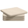 Coussins de siège 4 pcs Beige 40 x 40 x 3 cm 552768552768