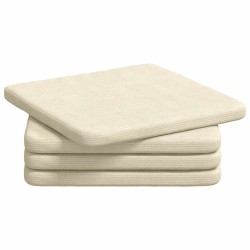 Coussins de siège 4 pcs Crème 40 x 40 x 3 cm 552769552769