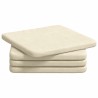 Coussins de siège 4 pcs Crème 40 x 40 x 3 cm 552769552769