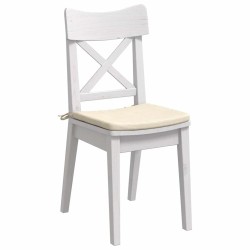 Coussins de siège 4 pcs Crème 40 x 40 x 3 cm 552769552769