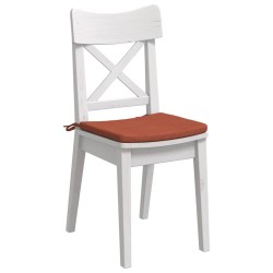 Coussins de siège 4 pcs Rouge orange 40 x 40 x 3 cm 552774552774