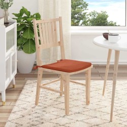 Coussins de siège 4 pcs Rouge orange 40 x 40 x 3 cm 552774552774