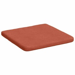 Coussins de siège 4 pcs Rouge orange 40 x 40 x 3 cm 552774552774