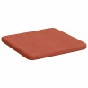 Coussins de siège 4 pcs Rouge orange 40 x 40 x 3 cm 552774552774