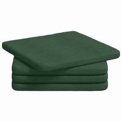 Coussins de siège 4 pcs Vert foncé 40 x 40 x 3 cm 552776552776