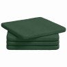 Coussins de siège 4 pcs Vert foncé 40 x 40 x 3 cm 552776552776