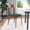 Coussins de siège 4 pcs Vert foncé 40 x 40 x 3 cm 552776552776