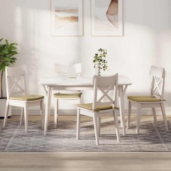 Coussins de siège 4 pcs Vert gris 40 x 40 x 3 cm 552777552777