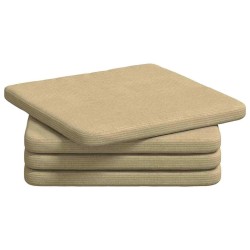 Coussins de siège 4 pcs Vert gris 40 x 40 x 3 cm 552777552777