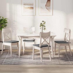 Coussins de siège 4 pcs Gris foncé 40 x 40 x 3 cm 552778552778