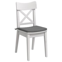Coussins de siège 4 pcs Gris foncé 40 x 40 x 3 cm 552778552778