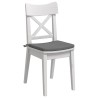 Coussins de siège 4 pcs Gris foncé 40 x 40 x 3 cm 552778552778