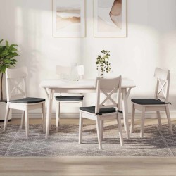 Coussins de siège 4 pcs Gris foncé 40 x 40 x 3 cm 552779552779