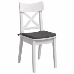 Coussins de siège 4 pcs Gris foncé 40 x 40 x 3 cm 552779552779