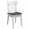 Coussins de siège 4 pcs Gris foncé 40 x 40 x 3 cm 552779552779