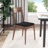 Coussins de siège 4 pcs Noir 40 x 40 x 3 cm Tissu en microfibre 552780552780