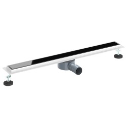 Drain de douche avec couvercle en verre et siphon à 360° 80 cm 552784552784