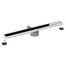 Drain de douche avec couvercle en verre et siphon à 360° 80 cm 552784552784