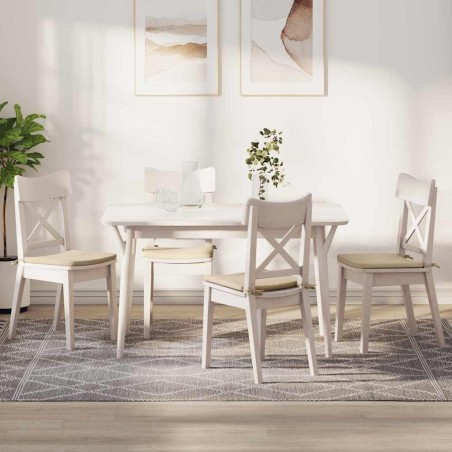 Coussins de siège 4 pcs Crème 40 x 40 x 3 cm 552788552788