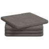 Coussins de siège 4 pcs Gris clair 40 x 40 x 3 cm 552791552791