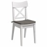 Coussins de siège 4 pcs Gris clair 40 x 40 x 3 cm 552791552791