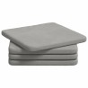 Coussins de siège 4 pcs Gris clair 40 x 40 x 3 cm 552795552795