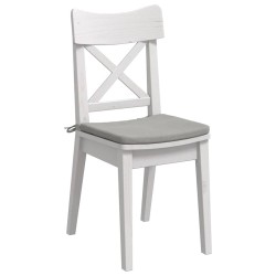 Coussins de siège 4 pcs Gris clair 40 x 40 x 3 cm 552795552795