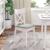Coussins de siège 4 pcs Gris clair 40 x 40 x 3 cm 552795552795
