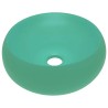 Lavabo rond de luxe Vert clair mat 40x15 cm Céramique 552796552796