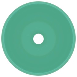 Lavabo rond de luxe Vert clair mat 40x15 cm Céramique 552796552796