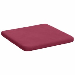 Coussins de siège 4 pcs Bordeaux 40 x 40 x 3 cm Velours 552797552797