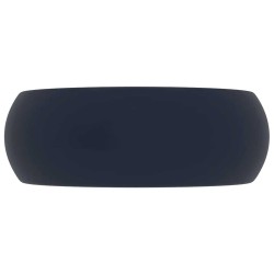 Lavabo rond de luxe Bleu foncé mat 40x15 cm Céramique 552798552798