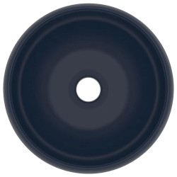 Lavabo rond de luxe Bleu foncé mat 40x15 cm Céramique 552798552798