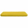 Coussins de siège 4 pcs Jaune 40 x 40 x 3 cm Velours 552799552799