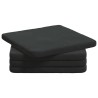 Coussins de siège 4 pcs Noir 40 x 40 x 3 cm Velours 552800552800