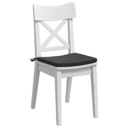Coussins de siège 4 pcs Noir 40 x 40 x 3 cm Velours 552800552800