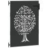 Porte de Jardin Noir 85 x 125 cm Acier peint par poudre 552801552801
