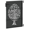 Porte de Jardin Noir 85 x 125 cm Acier peint par poudre 552801552801