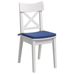 Coussins de siège 4 pcs Bleu police 40 x 40 x 3 cm Velours 552802552802
