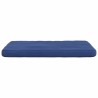 Coussins de siège 4 pcs Bleu police 40 x 40 x 3 cm Velours 552802552802