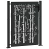 Porte de Jardin Noir 110 x 155 cm Acier enduit de poudre 552807552807