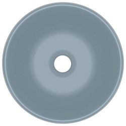 Lavabo rond de luxe Bleu clair mat 40x15 cm Céramique 552808552808